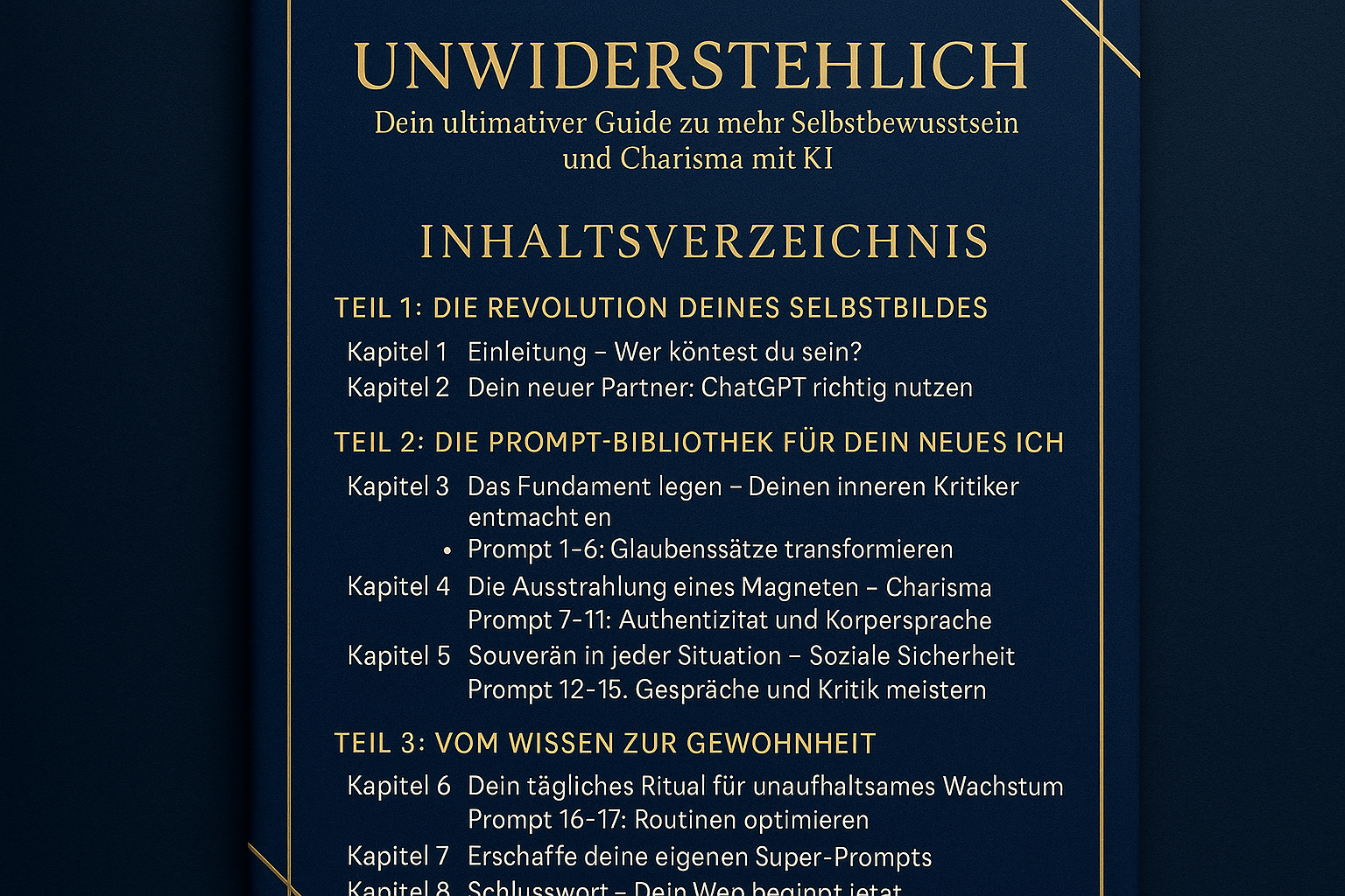 Dein unfairer Vorteil: Charisma und Selbstbewusstsein auf Knopfdruck.